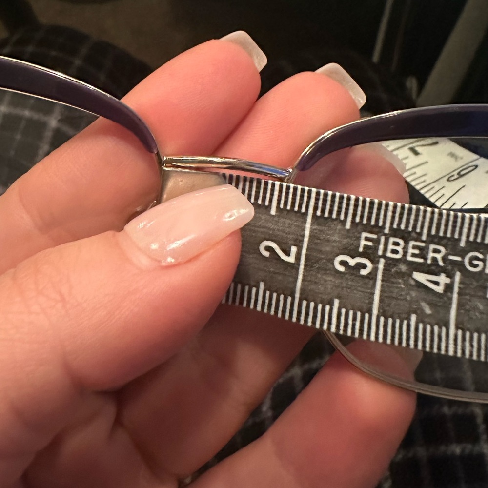 Miu Miu dark purple and gold prescription glasses - Picture 9 of 9